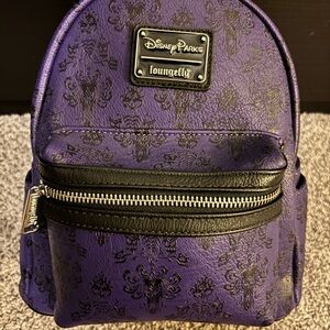 Disney Parks Haunted Mansion Loungefly Backpack